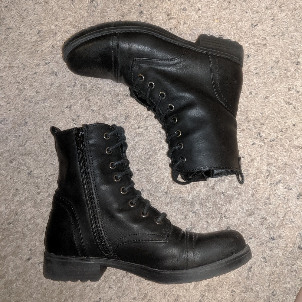 Black Combat Boots
